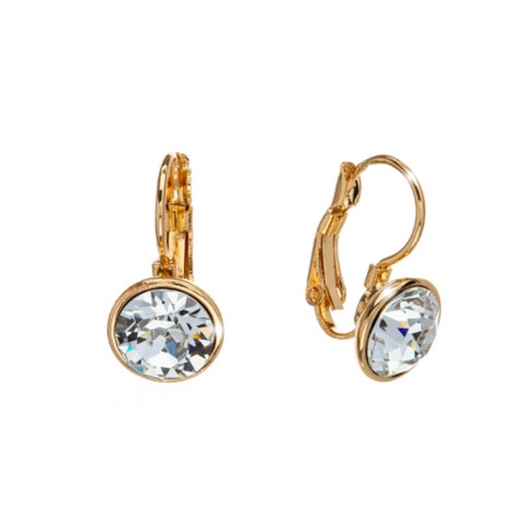 Classic Gift-Ready Earrings – Made with Swarovski Crystals – Everyday Adjustable - Picture 1 of 1